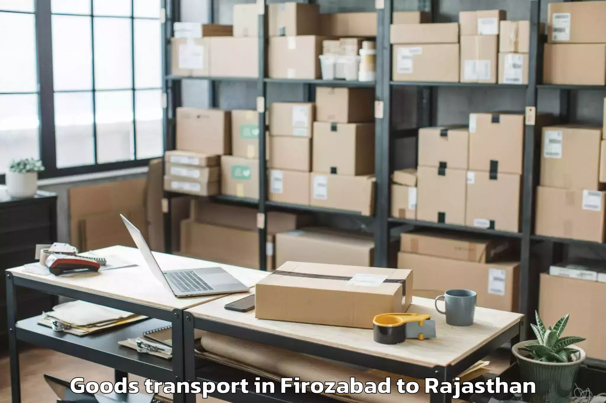 Reliable Firozabad to Ladnu Goods Transport